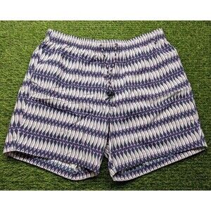 Eddie Bauer Swim Shorts Size XL Athletic Purple Fish Print